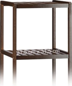 Relaxdays - Badkamerrek Bamboe - Houten Rek - Keukenrek - Schoenenrek, Opbergrek -Badkamerartikelen Winkel 1002x1200 2