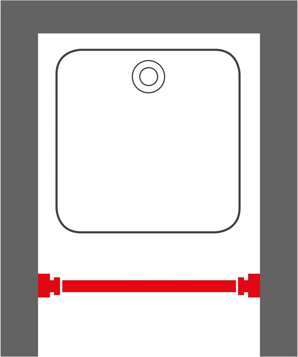Sealskin Seallux Douchegordijnstang - 80-130 Cm - Zwart 3 Sealskin Seallux Douchegordijnstang - 80-130 Cm - Zwart - Afbeelding 3