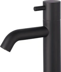 Merkloos Saqu Eurotrend Fonteinkraan - Hoog Model - Toiletkraan - Koudwaterkraan - Mat Zwart -Badkamerartikelen Winkel 1015x1200 1