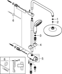 GROHE New Tempesta Cosmopolitan 210 Regendouche - ø 21 Cm - Zonder Thermostaat - Chroom -Badkamerartikelen Winkel 1015x1200
