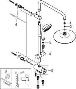 GROHE QuickFix Vitalio Joy 310 Regendouche - CoolTouch - Met Planchet - ø 31 Cm - Chroom -Badkamerartikelen Winkel 1017x1200 1