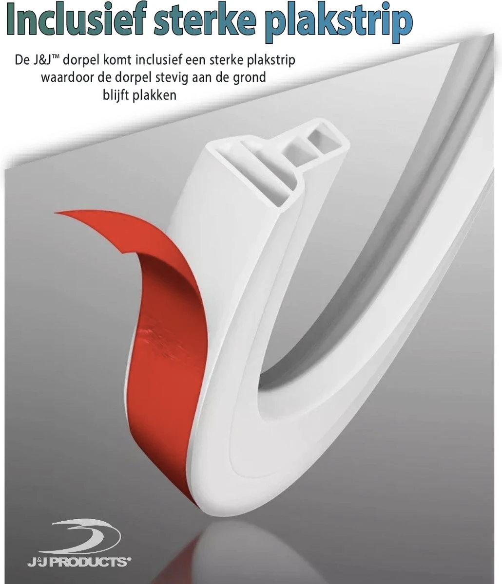 Merkloos Hoge Zelfklevende Waterkering Badkamer 200 Cm - Douchedorpel - Wateroverlast - Douchebak - Waterstopper - Sanitair Dorpel 3 Merkloos Hoge Zelfklevende Waterkering Badkamer 200 Cm - Douchedorpel - Wateroverlast - Douchebak - Waterstopper - Sanitair Dorpel - Afbeelding 3