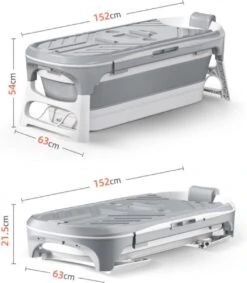 Livista® - Opvouwbaar Bad - Stoombad Grijs - Zitbad - Inklapbaar - Bath Bucket - 152 CM LANG - XL - Incl. Rugkussen, Stoommachine En Bad Accessoires 9 Livista® - Opvouwbaar Bad - Stoombad Grijs - Zitbad - Inklapbaar - Bath Bucket - 152 CM LANG - XL - Incl. Rugkussen, Stoommachine En Bad Accessoires -Badkamerartikelen Winkel 1047x1200 1