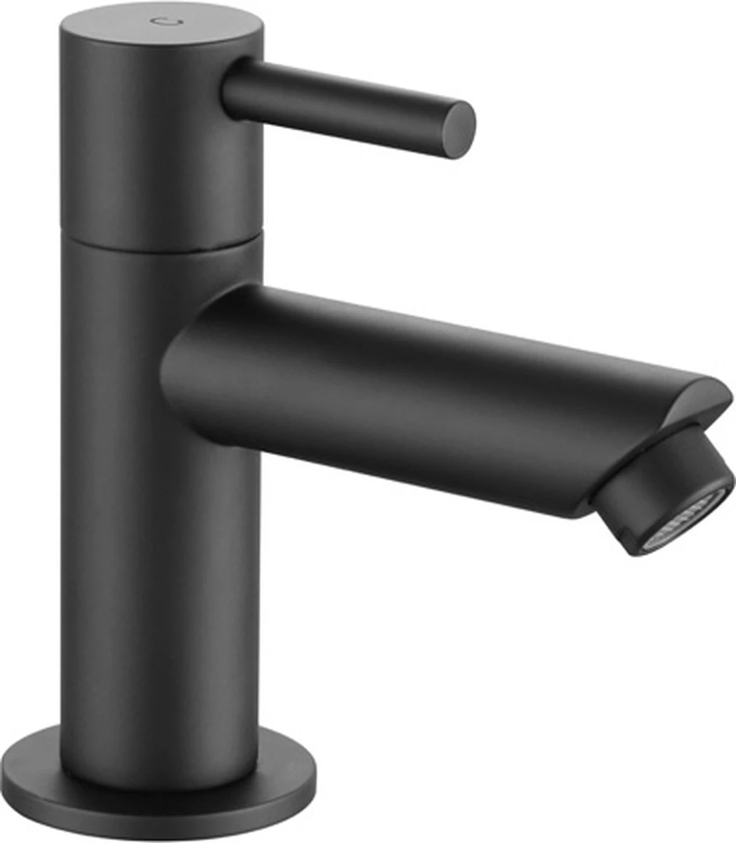 Aloni - KLEINE ! Koudwaterkraan 1/2 Mat Zwart 1 Aloni - KLEINE ! Koudwaterkraan 1/2 Mat Zwart