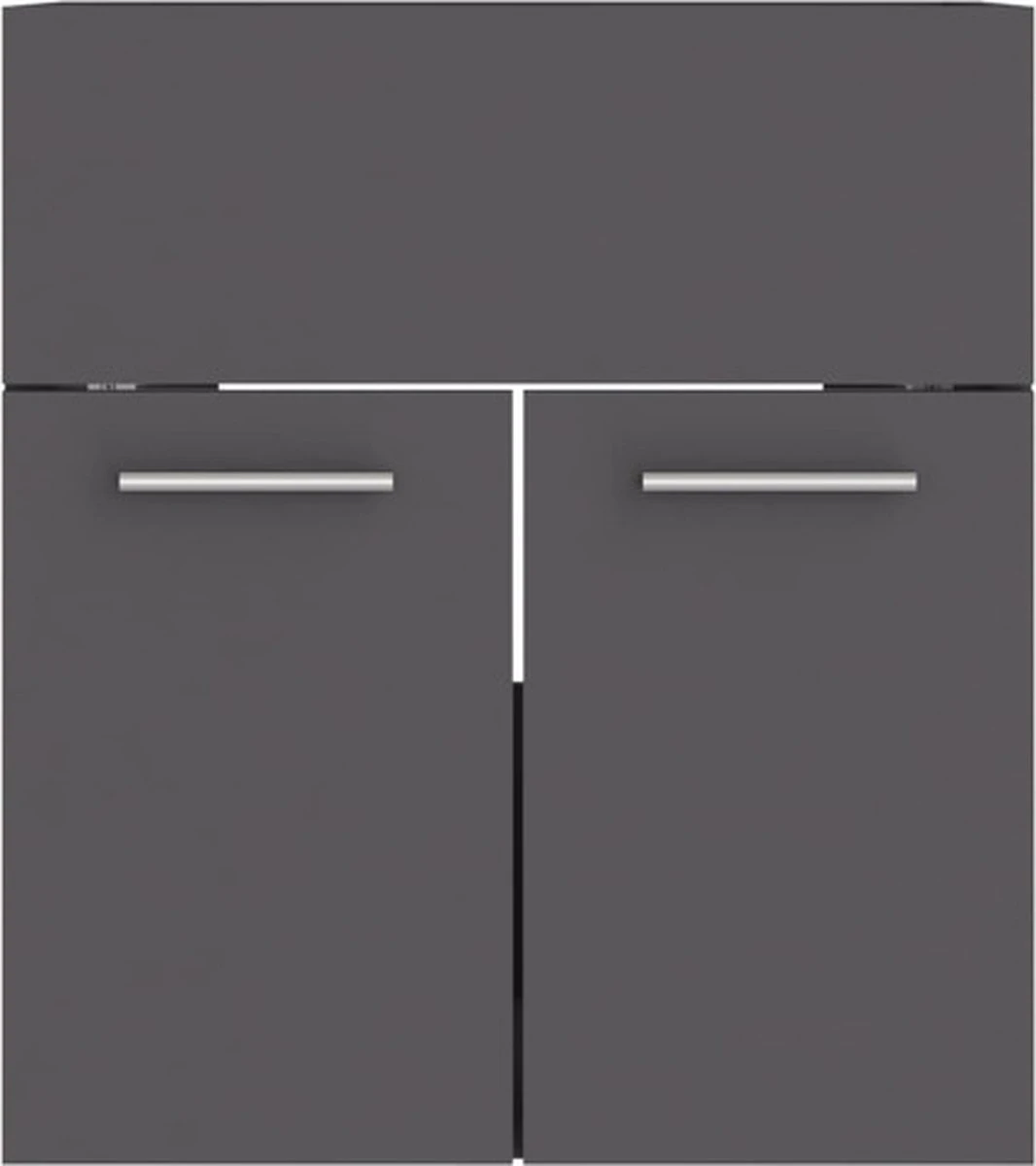 VidaXL Wastafelkast 41x38,5x46 Cm Spaanplaat Grijs 7 VidaXL Wastafelkast 41x38,5x46 Cm Spaanplaat Grijs - Afbeelding 7