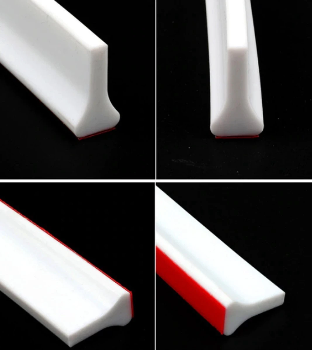 Tip: Zelfklevende Waterkering Douche 100cm - Sanitaire Waterstopper - Douchedorpel Zwart 30 X 16 Mm, 100 Cm 2 Tip: Zelfklevende Waterkering Douche 100cm - Sanitaire Waterstopper - Douchedorpel Zwart 30 X 16 Mm, 100 Cm - Afbeelding 2