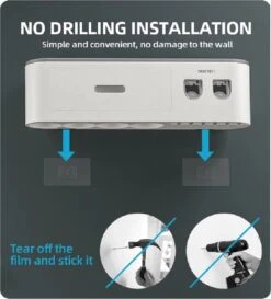 LuxeBass Tandenborstel Organizer | Tandenborstelhouder | Automatisch Tandpasta Dispenser | Met Lade En Opbergvak Voor Badkamer - LB544 -Badkamerartikelen Winkel 1086x1200 2