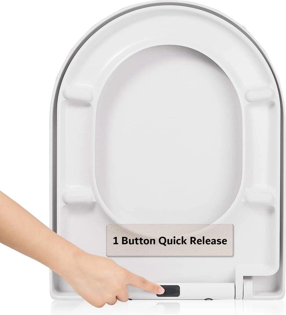 Merkloos WC Bril-Toiletbril-Soft Close En Quick-release-functie 5 Merkloos WC Bril-Toiletbril-Soft Close En Quick-release-functie - Afbeelding 5
