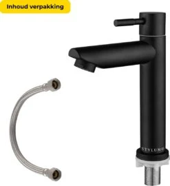 Stylumo Zwarte Toiletkraan – Fonteinkraan Zwart – Koudwaterkraan – WC Kraan – Badkamermeubel Kraan Alleen Koud Water -Badkamerartikelen Winkel 1096x1200 1