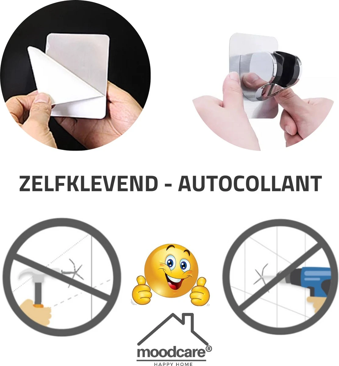 Merkloos Douchekophouder – Douchekop Houder – Handdouchehouder – Douchehouder - Zonder Boren – Verstelbaar - Zelfklevend - Met Haakje 8 Merkloos Douchekophouder – Douchekop Houder – Handdouchehouder – Douchehouder - Zonder Boren – Verstelbaar - Zelfklevend - Met Haakje - Afbeelding 8