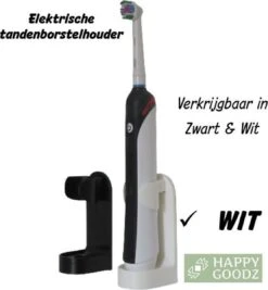 Crème Happy Goodz Shop 1 Stuk Kwalitatieve Elektrische Tandenborstelhouders WIT/Crème 1 Stuk Met Happy Goodz Installatiehandleiding - Geschikt Voor Oa Oral-B - Badkamer Accessoire - Zonder Boren- Met Alcoholdoekje -Badkamerartikelen Winkel 1112x1200