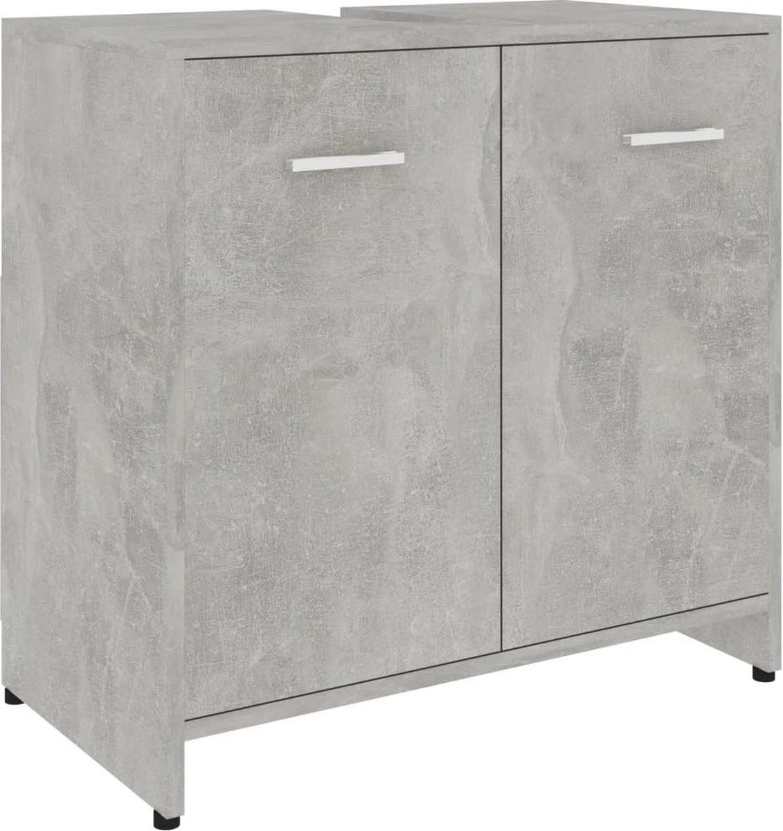 VidaXL Badkamerkast 60x33x61 Cm Spaanplaat Betongrijs