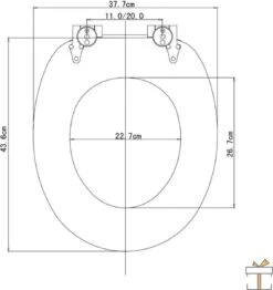 Happyment Antibacteriële Toiletbril - Met Softclose - Universeel - Toiletbrillen Met Kiezel Print - WC Bril - Toiletzitting -Badkamerartikelen Winkel 1133x1200 3