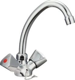 SCHÜTTE Carneo Wastafelkraan - Mengkraan - Met Waste - Chroom