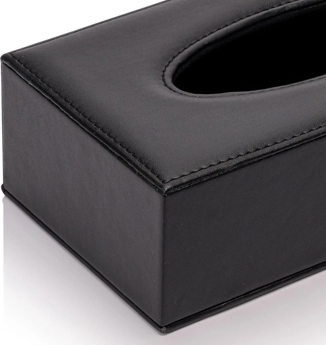 Merkloos Decopatent® Tissue Box Kunstleer - Tissues Tissuedoos - Luxe Doos Voor Servetten - Zakdoekjeshouder - Tissue Box Houder - Zwart 3 Merkloos Decopatent® Tissue Box Kunstleer - Tissues Tissuedoos - Luxe Doos Voor Servetten - Zakdoekjeshouder - Tissue Box Houder - Zwart - Afbeelding 3