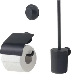 Tiger Urban Toiletaccessoireset - Toiletborstel Met Houder - Toiletrolhouder Met Klep - Handdoekhaak - Zwart -Badkamerartikelen Winkel 1153x1200 1