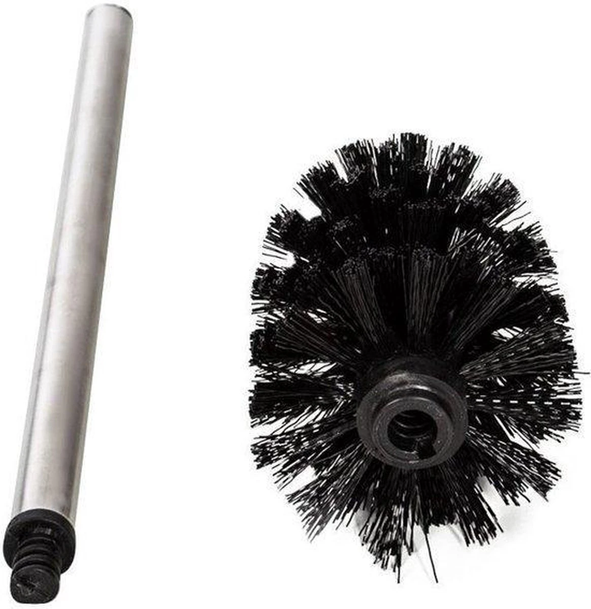 Merkloos Universele Toilet Borstel Zwart Met Handgreep RVS - Wc Borstel - Toiletborstel - Set Van 2 3 Merkloos Universele Toilet Borstel Zwart Met Handgreep RVS - Wc Borstel - Toiletborstel - Set Van 2 - Afbeelding 3