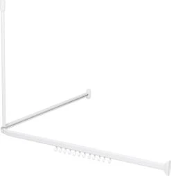 Sealskin - Easy Roll Douchegordijnstangset - 90x90x90 Cm - Wit -Badkamerartikelen Winkel 1165x1200 2