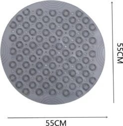 Merkloos TDR-Antislip Mat - 55x55CM - Rond - Grijs - Badmat Badkamer - Douchemat - Badkamermat - Antislipmat Voor Douche -Badkamerartikelen Winkel 1167x1200 8