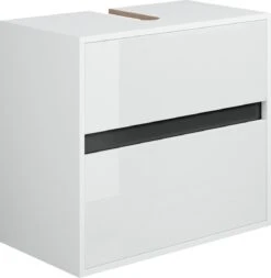 Wastafel Onderkast Stockholm 67cm Wit Badkamerkast Staand