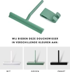 Douchewisser Groen Met Ophangsysteem- Badkamer Accessoires- Raamwisser- Trekker Douche- Silicone- 21cm X 16cm -Badkamerartikelen Winkel 1172x1200