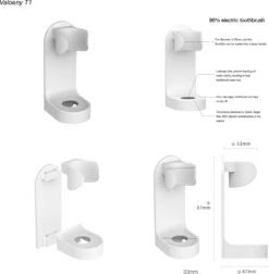 Merkloos Elektrische Tandenborstelhouder - Wit -Badkamerartikelen Winkel 1175x1200 1