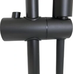 4bathroomz® Luxe Douchekolom Regendouche 20 Cm - Zwart -Badkamerartikelen Winkel 1175x1200 2