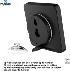 Merkloos Badkamerklok Digitaal - Douche Timer & Klok - Zuignap - Zwart 8 Merkloos Badkamerklok Digitaal - Douche Timer & Klok - Zuignap - Zwart -Badkamerartikelen Winkel 1182x1200