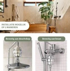 Mineraal Douchefilter Deluxe - Waterfilter Voor Douchekop - Ionisch - Douchefilter - Waterbesparend - Anti Kalk - Water Filter - Waterzuiveraar -Badkamerartikelen Winkel 1189x1200 6