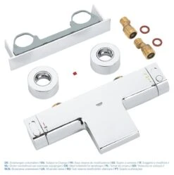 GROHE Grohtherm 2000 New Thermostatische Badkraan - 15cm - CoolTouch - Met Tray - Chroom - 34464001 -Badkamerartikelen Winkel 1191x1200 7