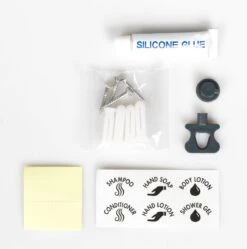 Aquathof, Zeepdispenser, Mat Zwart, 3 Kamer, 3 Reservoirs, 3x350ml, Hangend, Wandmontage -Badkamerartikelen Winkel 1192x1200