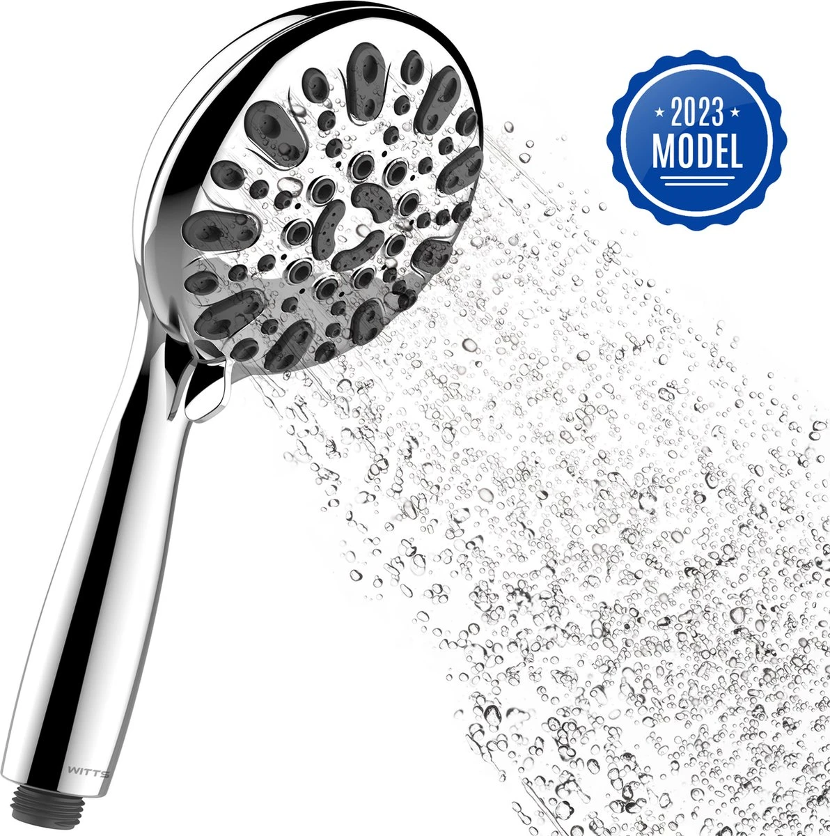 WITTS Douchekop - Waterbesparend - Hoge Kwaliteit - Handdouche ø 12cm - 6 Standen 1 WITTS Douchekop - Waterbesparend - Hoge Kwaliteit - Handdouche ø 12cm - 6 Standen