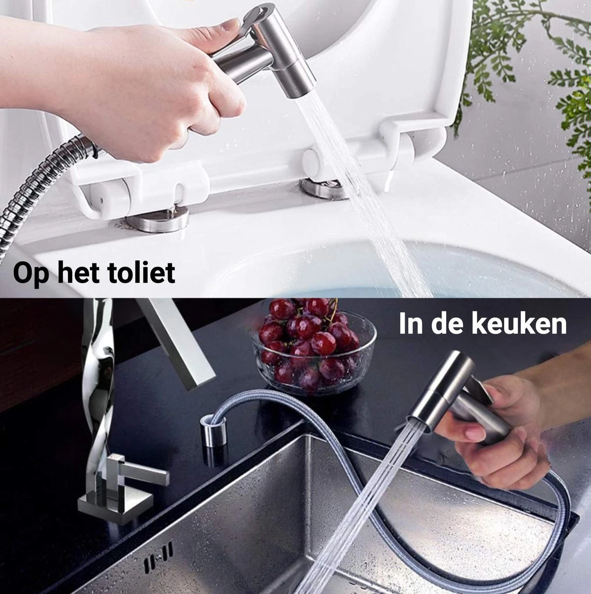 El Suvon® Bidet Handdouche - Shattaf - Bidet Sproeier - Bidetkraan 9 El Suvon® Bidet Handdouche - Shattaf - Bidet Sproeier - Bidetkraan - Afbeelding 9