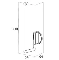 Tiger Tune - Reserverolhouder - Messing Geborsteld / Zwart -Badkamerartikelen Winkel 1196x1200 2