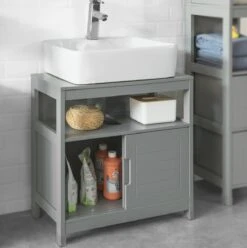 Mara Wastafel Onderkast - Badkamerkast - Badkamermeubel - Schuifdeuren - 60 X 30 X 61 Cm -Badkamerartikelen Winkel 1197x1200 13
