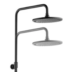 Tiger Tyne Doucheset - Regendouche Ø 22,5 Cm - Handdouche Ø 12 Cm - 3 Standen - Mat Zwart -Badkamerartikelen Winkel 1198x1200 9