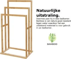 Merkloos Decopatent® Handdoekrek - Vrijstaand Handdoekenrek Voor In Badkamer - Handdoekrek - Bamboe Hout - Handdoek - Droogrek Met 3 Armen 11 Merkloos Decopatent® Handdoekrek - Vrijstaand Handdoekenrek Voor In Badkamer - Handdoekrek - Bamboe Hout - Handdoek - Droogrek Met 3 Armen -Badkamerartikelen Winkel 1200x1003 1