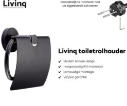 Toiletaccessoireset Zwart 3-delig - Luxe Toilet Set - Toiletborstel Met Houder - Toiletrolhouder Met Klep - Handdoekhaak -Badkamerartikelen Winkel 1200x1008 2