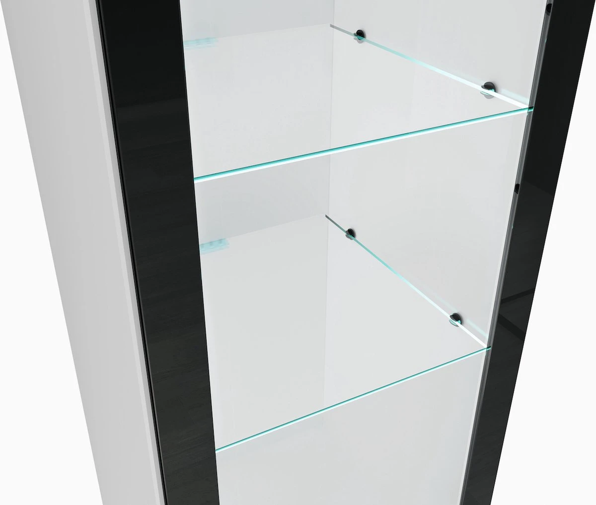 Badplaats Badkamerkast Rio 30 X 30 X 131 Cm - Wit Hoogglans - Hangende Kolomkast Met 2 Deuren 2 Badplaats Badkamerkast Rio 30 X 30 X 131 Cm - Wit Hoogglans - Hangende Kolomkast Met 2 Deuren - Afbeelding 2