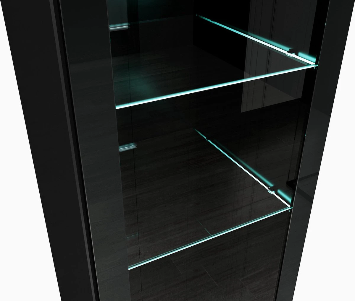 Badplaats Badkamerkast Rio 30 X 30 X 131 Cm - Zwart Hoogglans - Hangende Kolomkast Met 2 Deuren 6 Badplaats Badkamerkast Rio 30 X 30 X 131 Cm - Zwart Hoogglans - Hangende Kolomkast Met 2 Deuren - Afbeelding 6