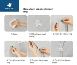 Zelfklevende Douchekophouder Met Zuignap - Universele Douchekop & Handdouche Houder - Verstelbaar - Handdouchehouder - Douche Kop Wandhouder - Zonder Boren & Schroeven -Badkamerartikelen Winkel 1200x1023 3