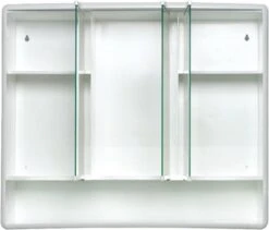 Jokey Lymo Spiegelkast Met 3 Deuren 58x49.5x14.5cm Wit -Badkamerartikelen Winkel 1200x1025 2