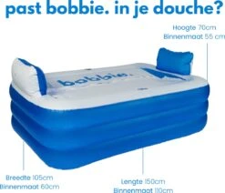 Bobbie. Blue - Opblaasbaar Ligbad Voor 2 Personen - Geschikt Voor Binnen En Buiten - Ijsbad - Zitbad - Zwembad - Badkamer - Bath Bucket -Badkamerartikelen Winkel 1200x1031