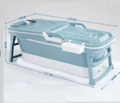 Foresta Opvouwbaar Bad Voor Volwassenen - 150cm - Bath Bucket - Blauw -Badkamerartikelen Winkel 1200x1032 8