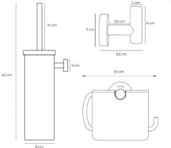 Toiletaccessoireset Zwart 3-delig - Luxe Toilet Set - Toiletborstel Met Houder - Toiletrolhouder Met Klep - Handdoekhaak -Badkamerartikelen Winkel 1200x1039 1