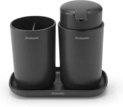 Brabantia ReNew Badkameraccessoires Set - 3-delig - Dark Grey -Badkamerartikelen Winkel 1200x1042 1