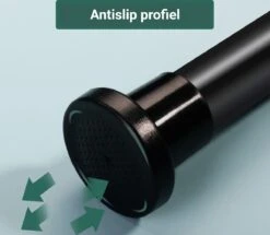 Douchestang Uitschuifbaar 70 - 110 Cm | Douchegordijn Stang | Zwart | Kledingroede Verstelbaar | Ophangsysteem | Kledingstang -Badkamerartikelen Winkel 1200x1045 2