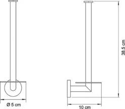 Wc Rolhouder Reserverolhouder Toiletrolhouder Voor 3 Rollen Zwart - Badkamer Accessoires - Hangend -Badkamerartikelen Winkel 1200x1046