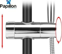 Merkloos Universeel Glijstuk - Chroom - 25 Mm - Handdouchehouder - Papillon -Badkamerartikelen Winkel 1200x1050 2