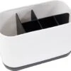 Roegaarden Tandenborstelhouder – Badkamer Organizer – 6 Sorteervakken - Met Lekbak -Wit